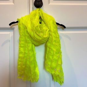 Neon yellow scarf